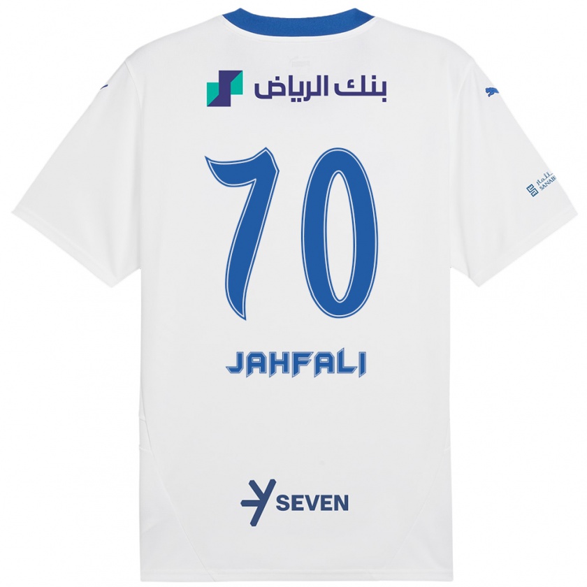 Kandiny Férfi Mohammed Jahfali #70 Fehér Kék Idegenbeli Jersey 2024/25 Mez Póló Ing