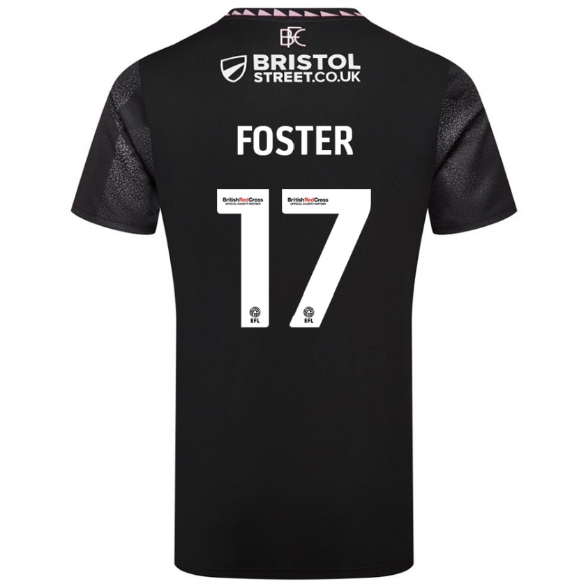 Kandiny Férfi Lyle Foster #17 Fekete Idegenbeli Jersey 2024/25 Mez Póló Ing