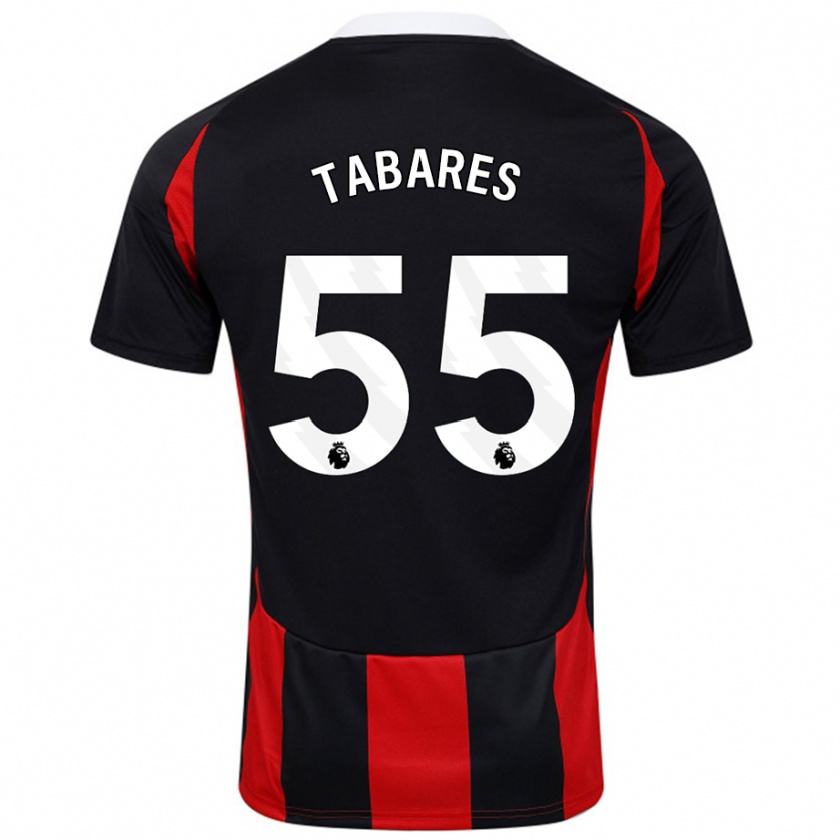 Kandiny Férfi Samuel Tabares #55 Fekete Piros Idegenbeli Jersey 2024/25 Mez Póló Ing