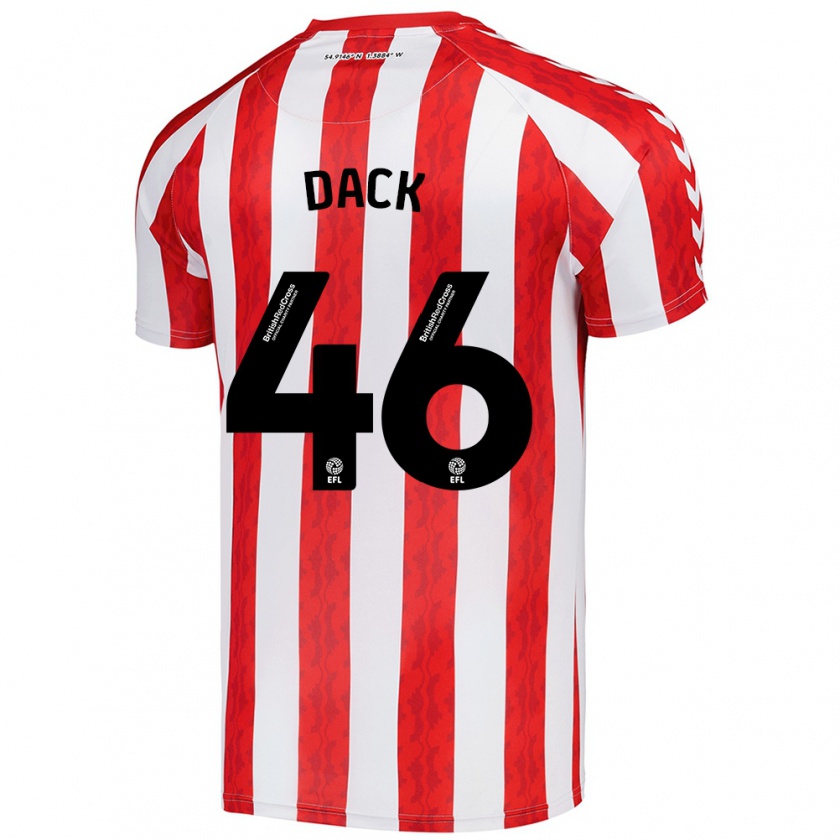 Kandiny Női Bradley Dack #46 Piros Fehér Hazai Jersey 2024/25 Mez Póló Ing