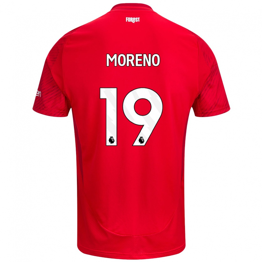 Kandiny Női Álex Moreno #19 Piros Fehér Hazai Jersey 2024/25 Mez Póló Ing