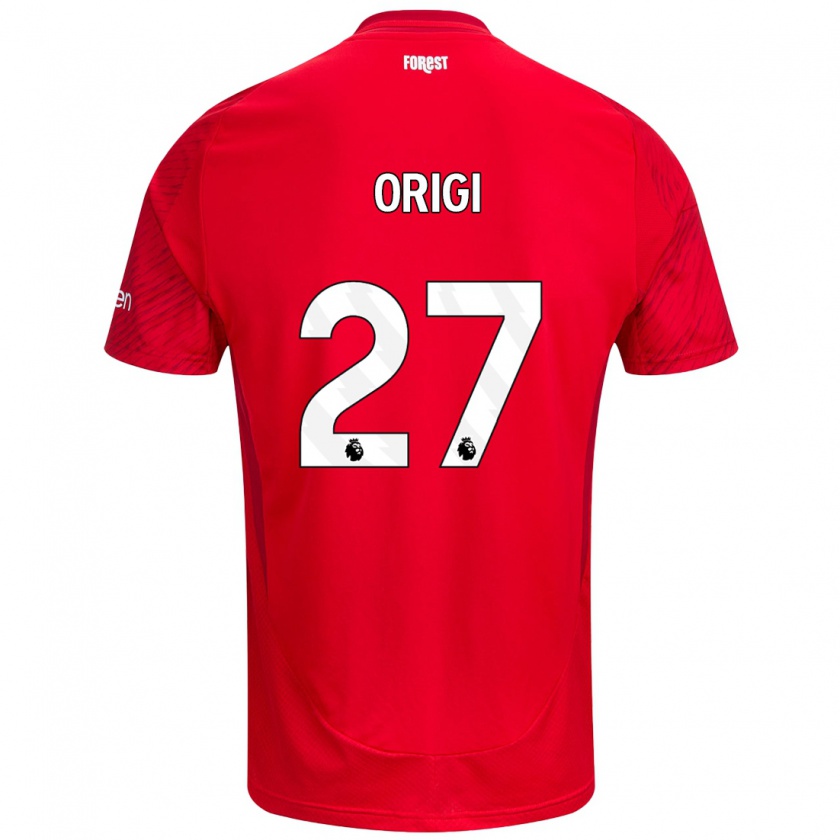 Kandiny Női Divock Origi #27 Piros Fehér Hazai Jersey 2024/25 Mez Póló Ing