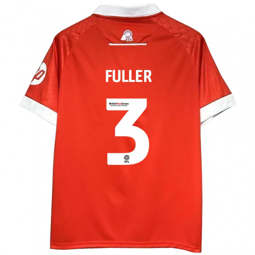 Kandiny Női Olivia Fuller #3 Piros Fehér Hazai Jersey 2024/25 Mez Póló Ing