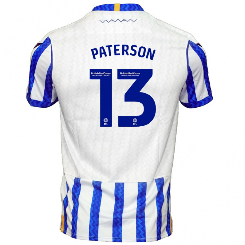 Kandiny Női Callum Paterson #13 Kék Fehér Hazai Jersey 2024/25 Mez Póló Ing