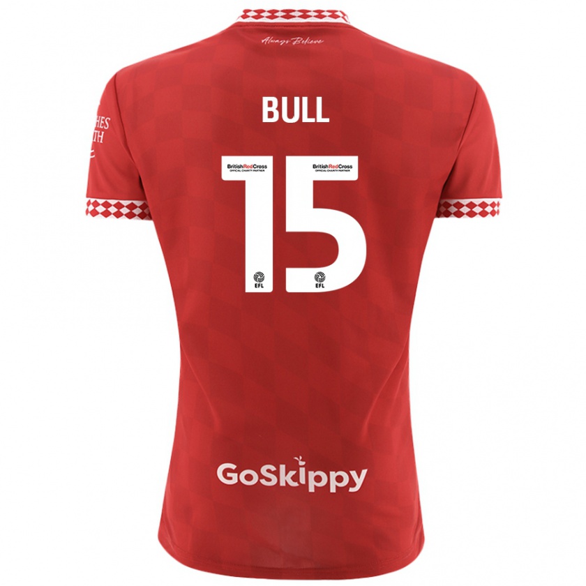 Kandiny Női Jasmine Bull #15 Piros Hazai Jersey 2024/25 Mez Póló Ing