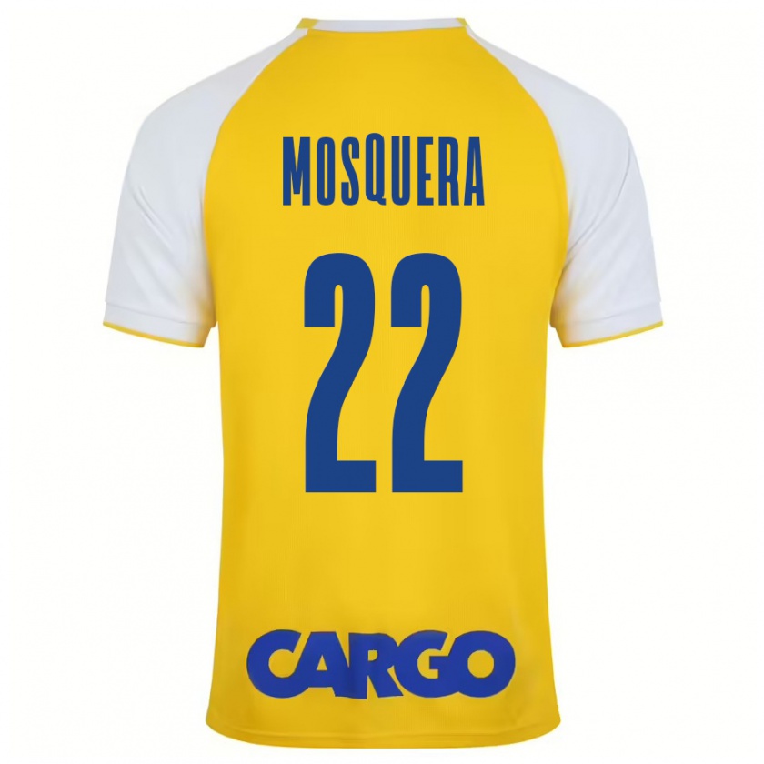 Kandiny Női Orlando Mosquera #22 Sárga Fehér Hazai Jersey 2024/25 Mez Póló Ing