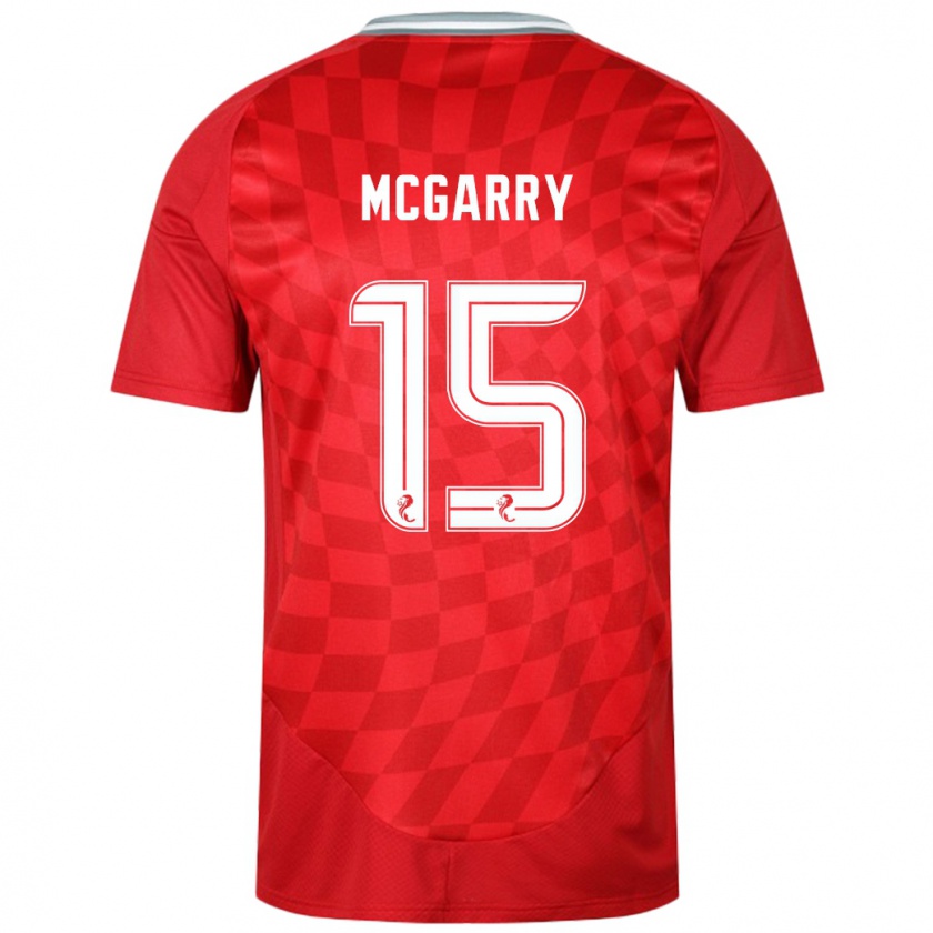 Kandiny Női James Mcgarry #15 Piros Hazai Jersey 2024/25 Mez Póló Ing