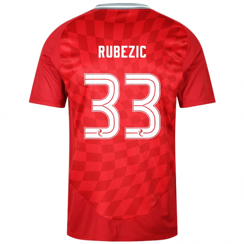 Kandiny Női Slobodan Rubezic #33 Piros Hazai Jersey 2024/25 Mez Póló Ing