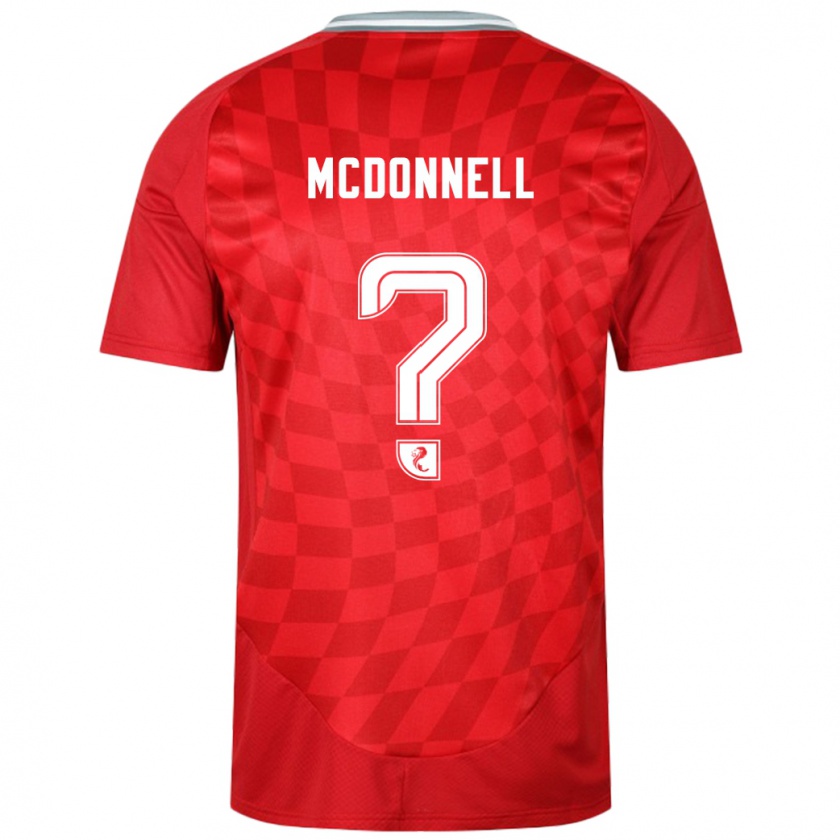 Kandiny Női Noah Mcdonnell #0 Piros Hazai Jersey 2024/25 Mez Póló Ing