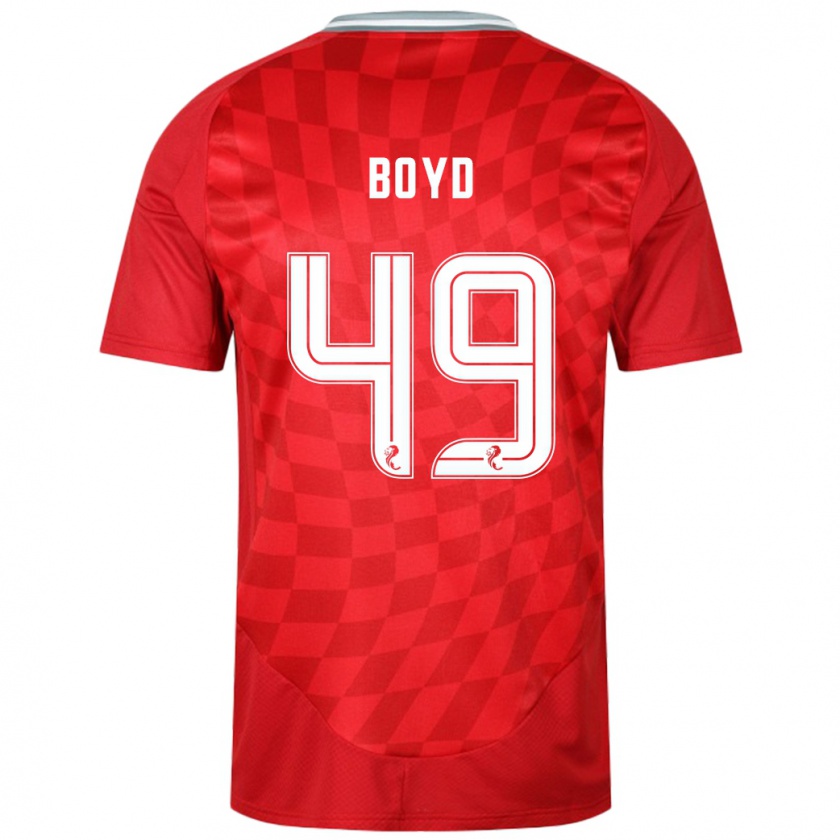 Kandiny Női Fletcher Boyd #49 Piros Hazai Jersey 2024/25 Mez Póló Ing