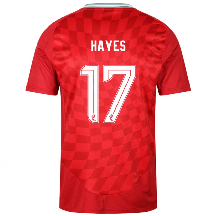 Kandiny Női Jonny Hayes #17 Piros Hazai Jersey 2024/25 Mez Póló Ing