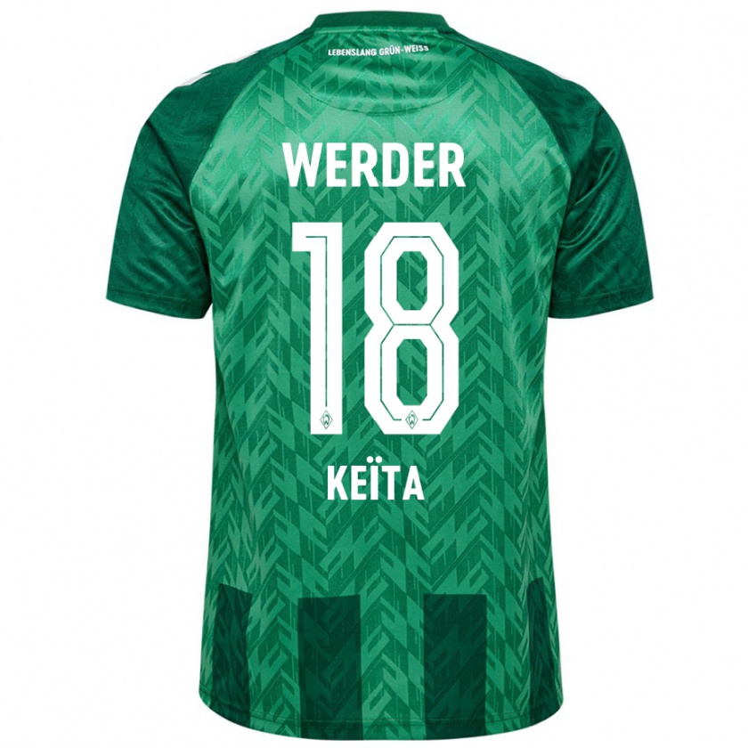 Kandiny Női Naby Keïta #18 Zöld Hazai Jersey 2024/25 Mez Póló Ing