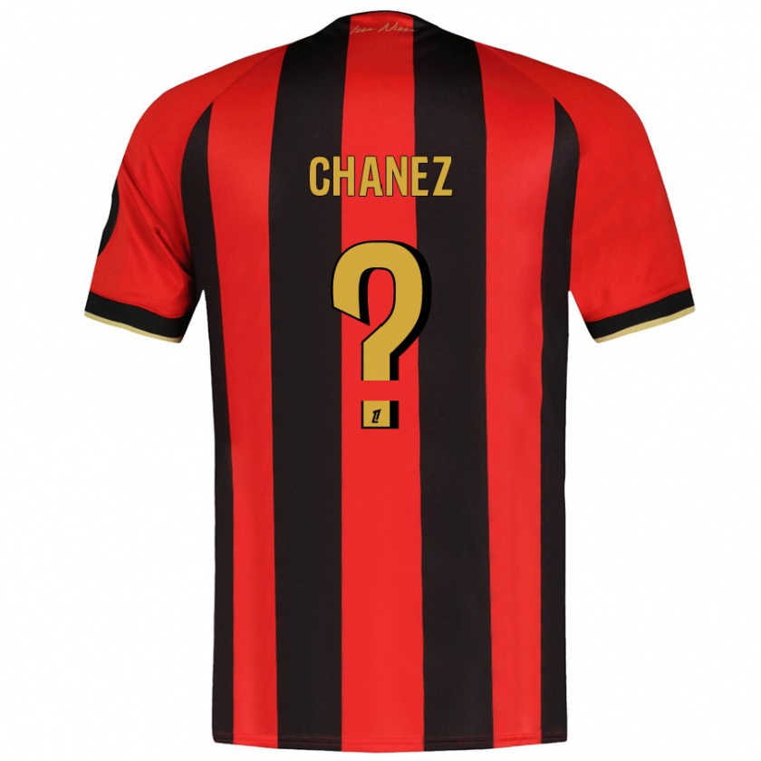 Kandiny Női Rafael Chanez #0 Piros Fekete Hazai Jersey 2024/25 Mez Póló Ing