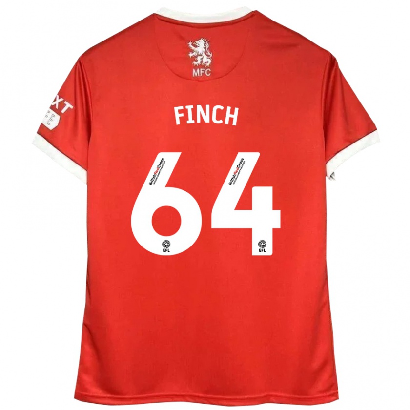 Kandiny Női Sonny Finch #64 Piros Fehér Hazai Jersey 2024/25 Mez Póló Ing