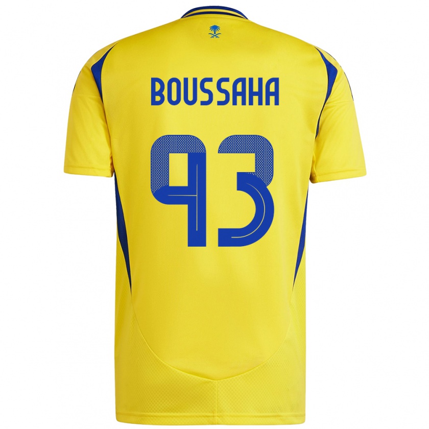 Kandiny Női Lina Boussaha #93 Sárga Kék Hazai Jersey 2024/25 Mez Póló Ing