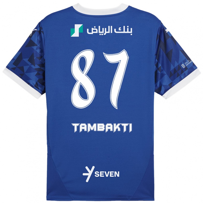 Kandiny Női Hassan Tambakti #87 Sötétkék Fehér Hazai Jersey 2024/25 Mez Póló Ing