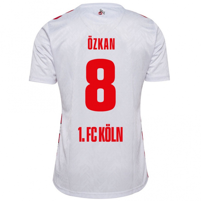 Kandiny Női Mikail Özkan #8 Fehér Piros Hazai Jersey 2024/25 Mez Póló Ing