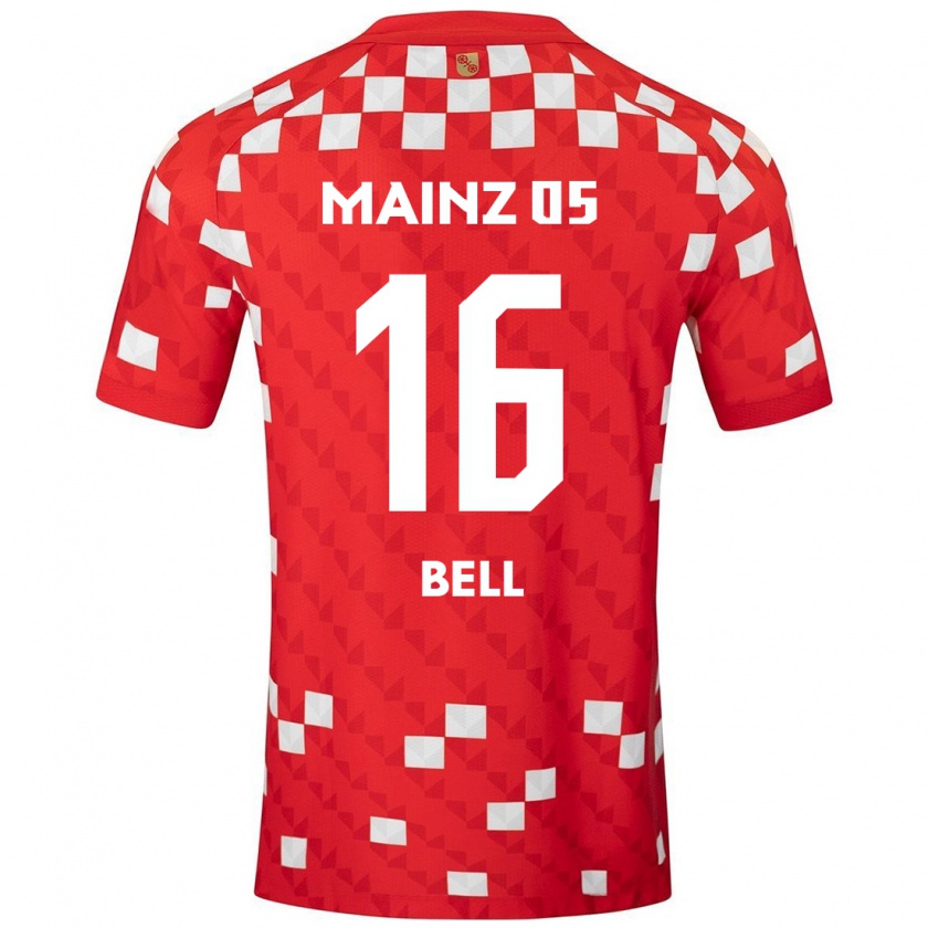 Kandiny Női Stefan Bell #16 Fehér Piros Hazai Jersey 2024/25 Mez Póló Ing