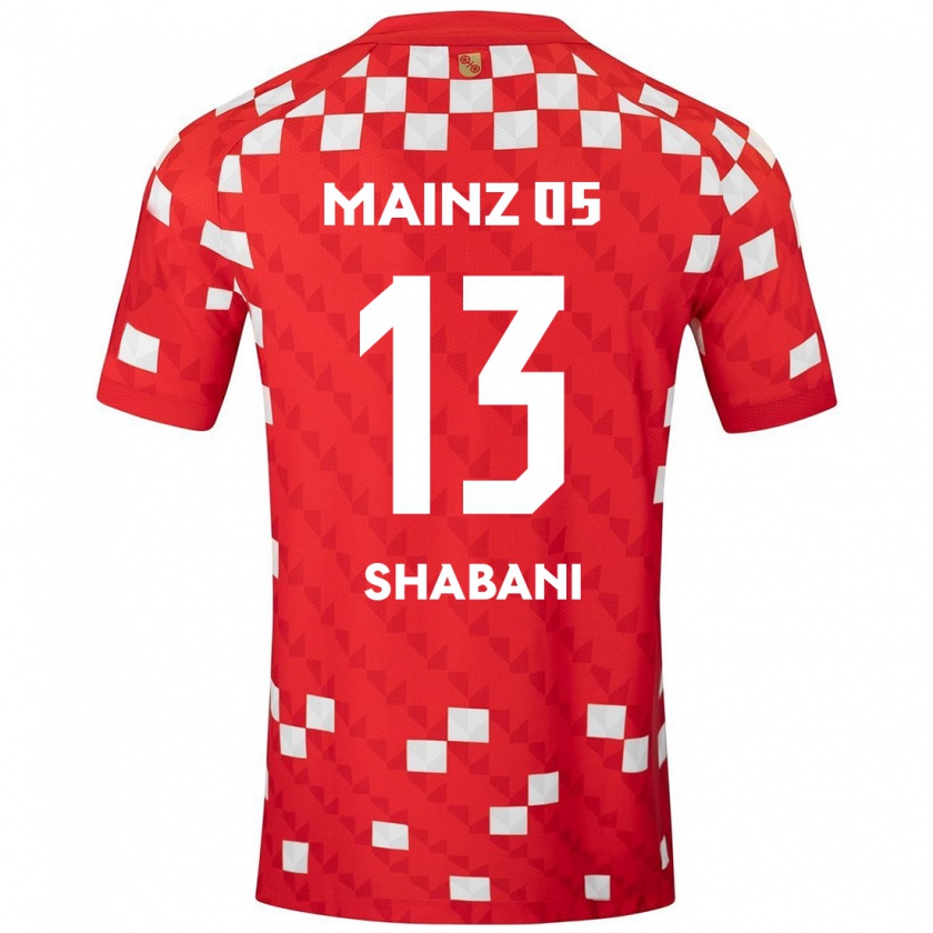 Kandiny Női Eniss Shabani #13 Fehér Piros Hazai Jersey 2024/25 Mez Póló Ing