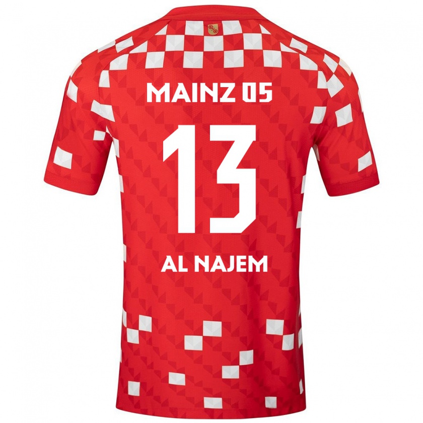 Kandiny Női Salma Al Najem #13 Fehér Piros Hazai Jersey 2024/25 Mez Póló Ing