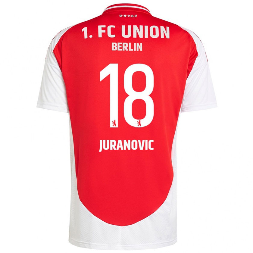 Kandiny Női Josip Juranovic #18 Piros Fehér Hazai Jersey 2024/25 Mez Póló Ing