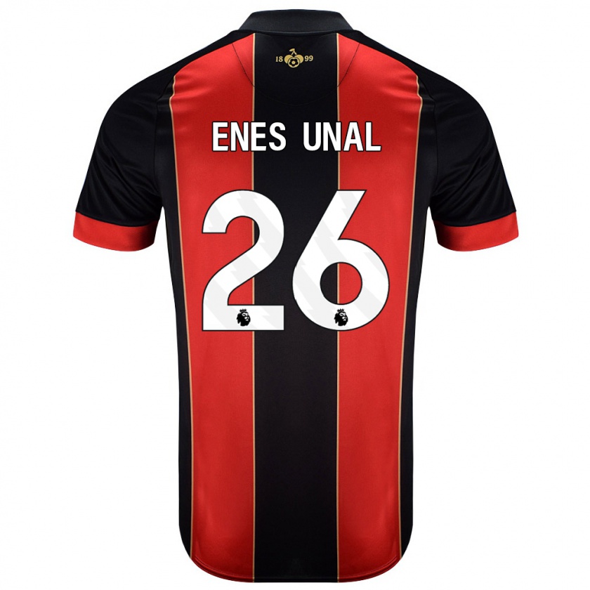 Kandiny Női Enes Ünal #26 Piros Fekete Hazai Jersey 2024/25 Mez Póló Ing