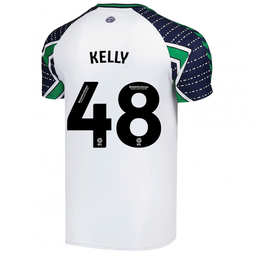 Kandiny Női Caden Kelly #48 Fehér Idegenbeli Jersey 2024/25 Mez Póló Ing