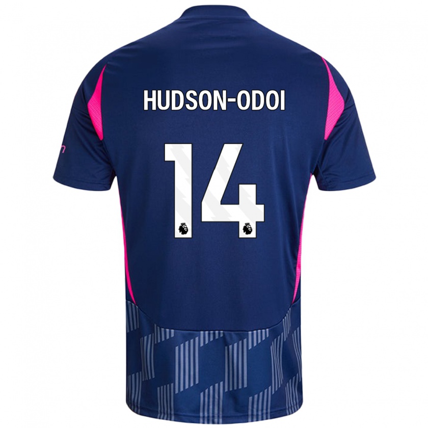 Kandiny Női Callum Hudson-Odoi #14 Királykék Rózsaszín Idegenbeli Jersey 2024/25 Mez Póló Ing