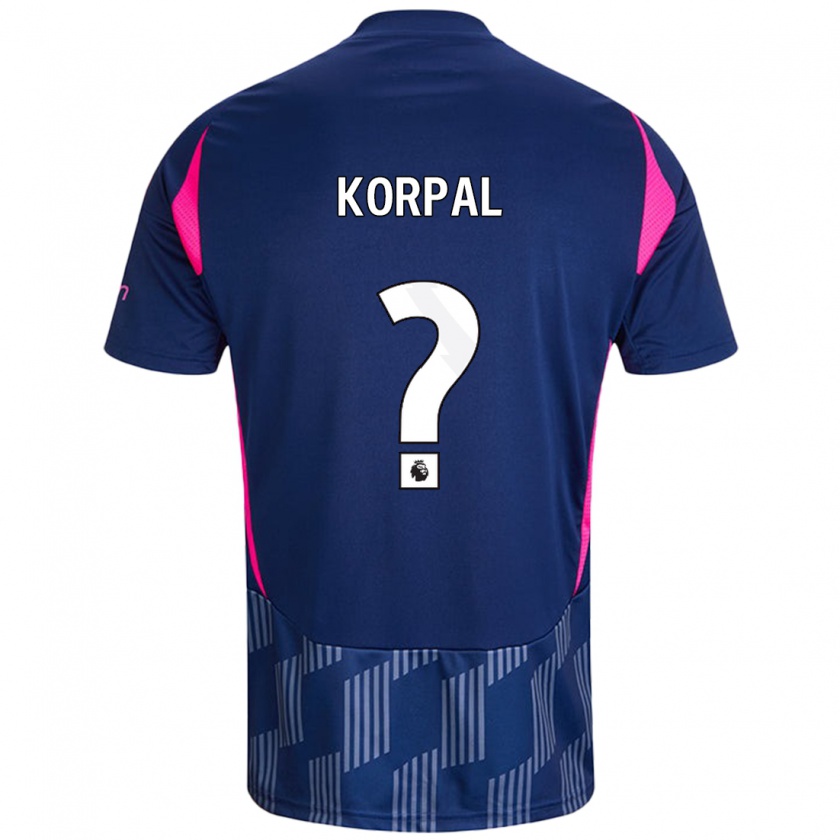 Kandiny Női Aaron Korpal #0 Királykék Rózsaszín Idegenbeli Jersey 2024/25 Mez Póló Ing