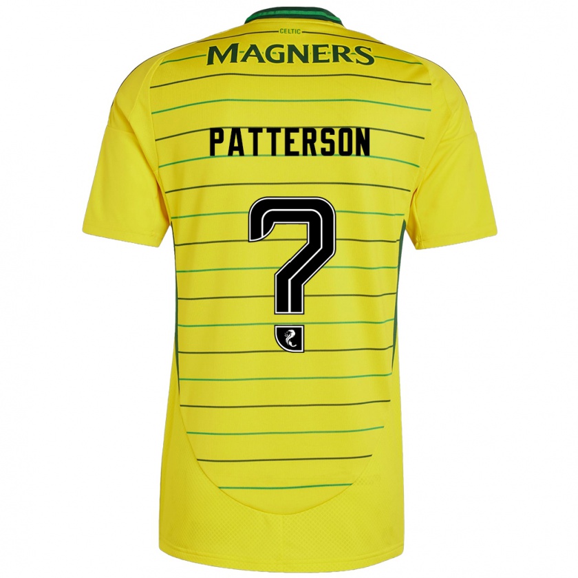 Kandiny Női Cameron Patterson #0 Sárga Idegenbeli Jersey 2024/25 Mez Póló Ing