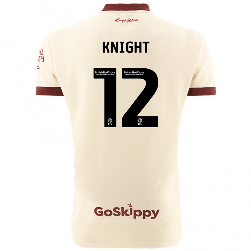 Kandiny Női Jason Knight #12 Krém Fehér Idegenbeli Jersey 2024/25 Mez Póló Ing