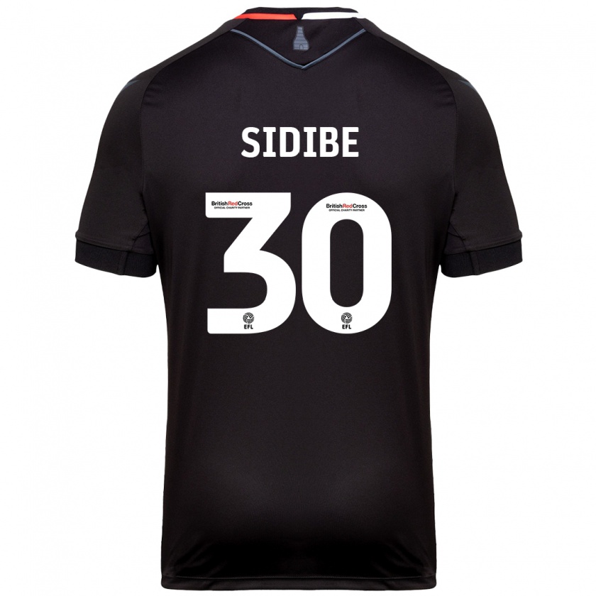 Kandiny Női Souleymane Sidibe #30 Fekete Idegenbeli Jersey 2024/25 Mez Póló Ing