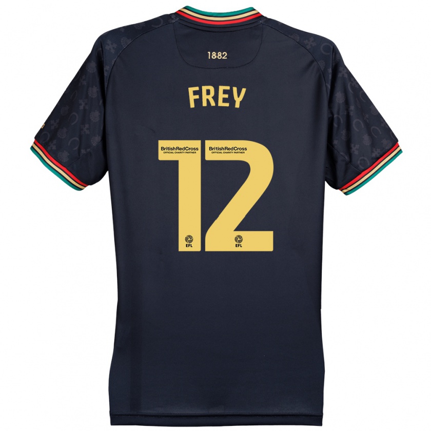 Kandiny Női Michael Frey #12 Sötét Sötétkék Idegenbeli Jersey 2024/25 Mez Póló Ing