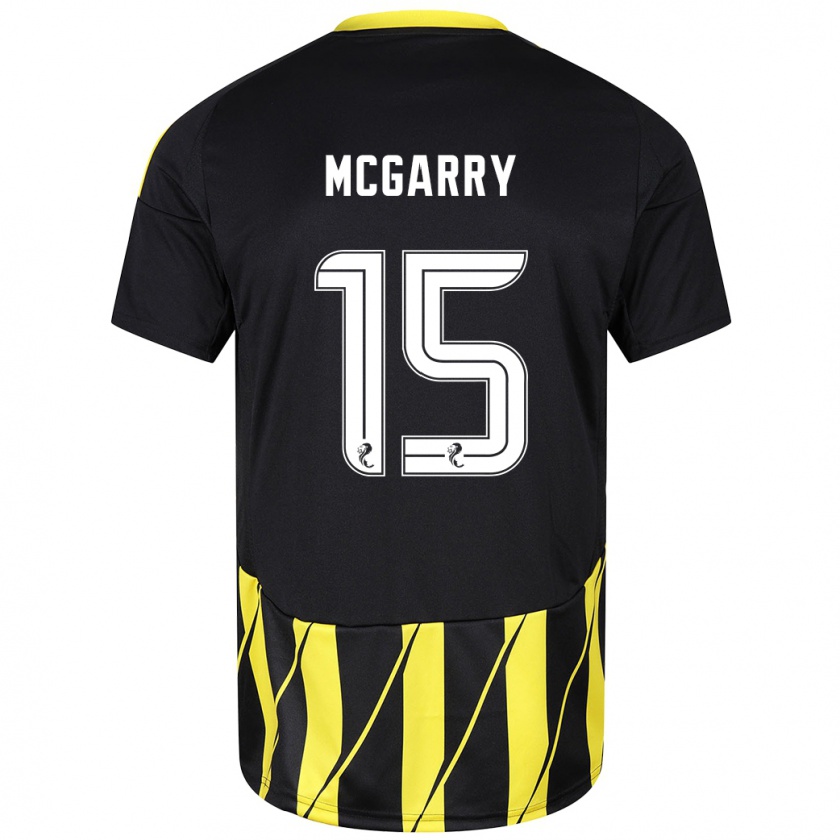 Kandiny Női James Mcgarry #15 Fekete Sárga Idegenbeli Jersey 2024/25 Mez Póló Ing