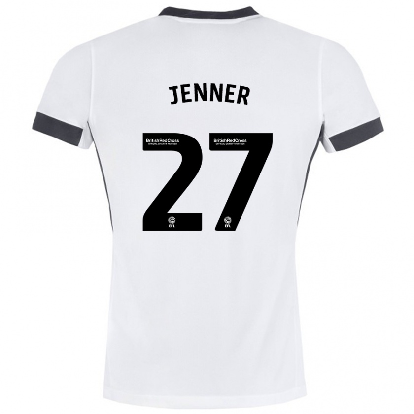 Kandiny Női Abbi Jenner #27 Fehér Fekete Idegenbeli Jersey 2024/25 Mez Póló Ing