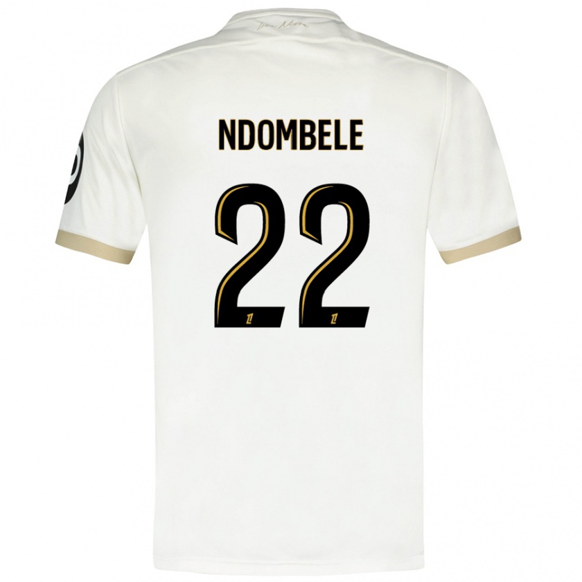 Kandiny Női Tanguy Ndombélé #22 Fehér Arany Idegenbeli Jersey 2024/25 Mez Póló Ing