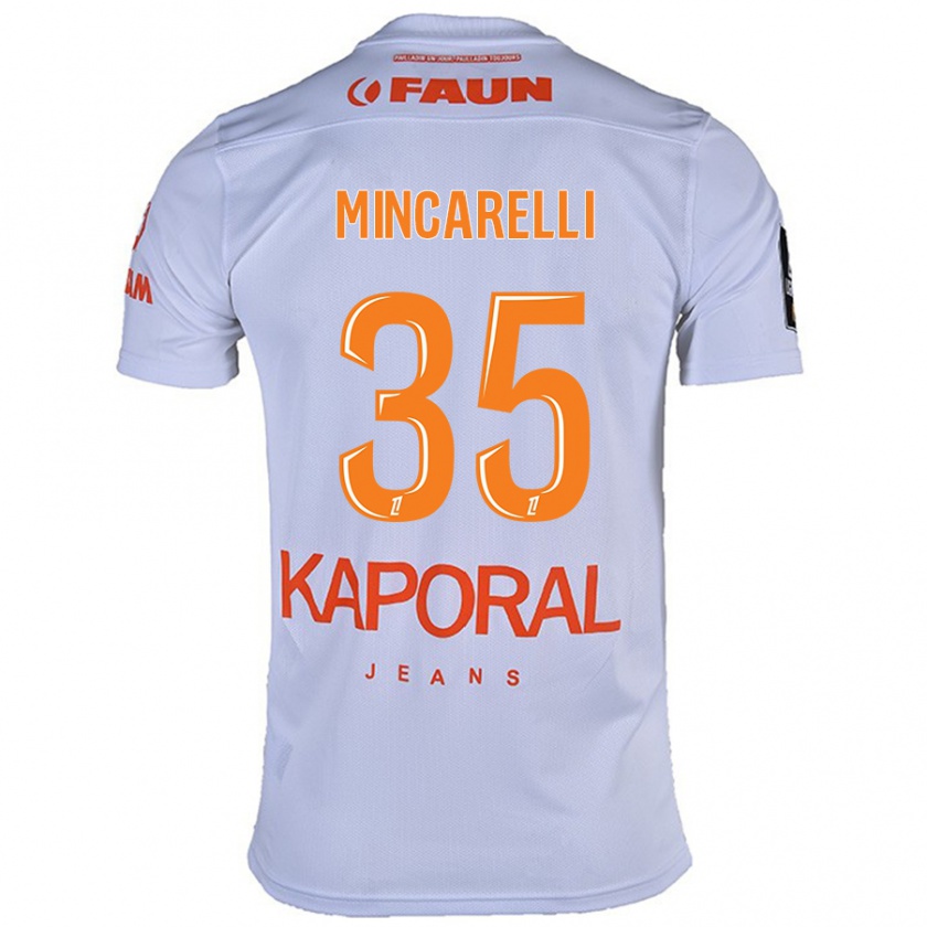 Kandiny Női Lucas Mincarelli #35 Fehér Idegenbeli Jersey 2024/25 Mez Póló Ing