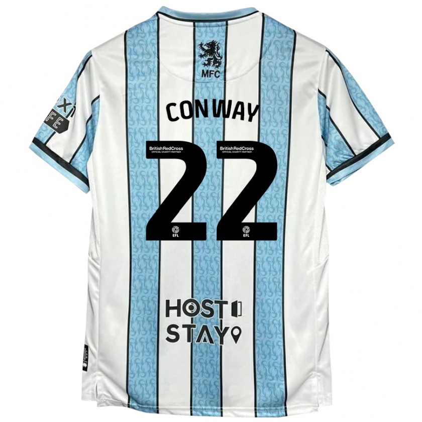 Kandiny Női Tommy Conway #22 Fehér Kék Idegenbeli Jersey 2024/25 Mez Póló Ing