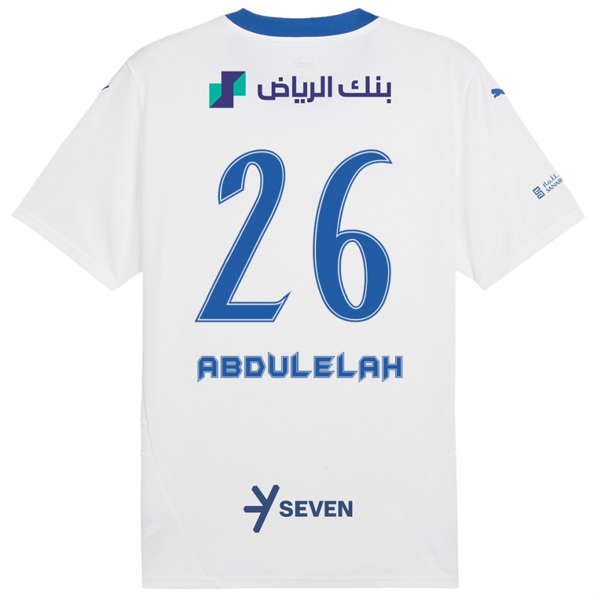 Kandiny Női Abdulelah Al-Malki #26 Fehér Kék Idegenbeli Jersey 2024/25 Mez Póló Ing