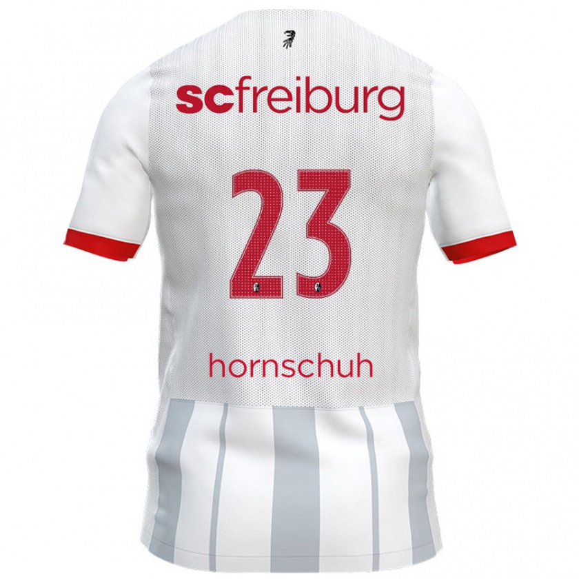 Kandiny Női Marc Hornschuh #23 Fehér Szürke Idegenbeli Jersey 2024/25 Mez Póló Ing