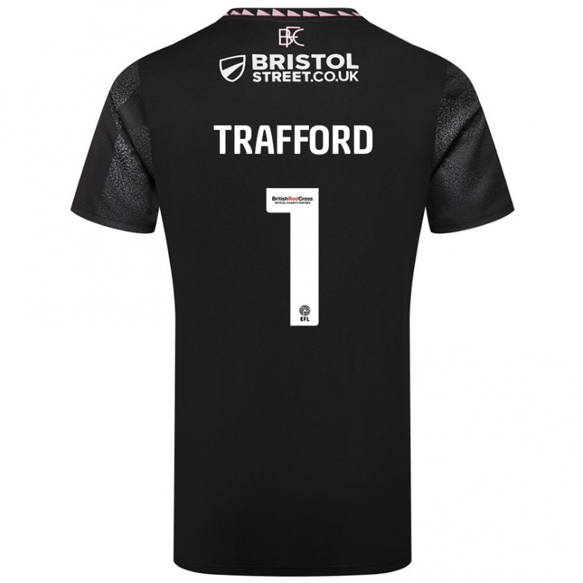 Kandiny Női James Trafford #1 Fekete Idegenbeli Jersey 2024/25 Mez Póló Ing