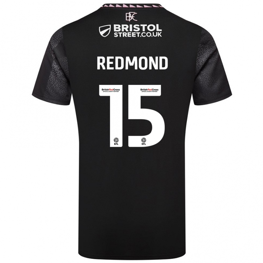 Kandiny Női Nathan Redmond #15 Fekete Idegenbeli Jersey 2024/25 Mez Póló Ing