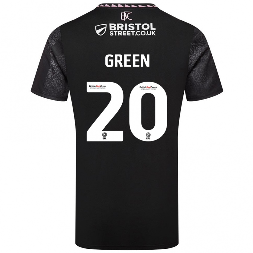 Kandiny Női Etienne Green #20 Fekete Idegenbeli Jersey 2024/25 Mez Póló Ing