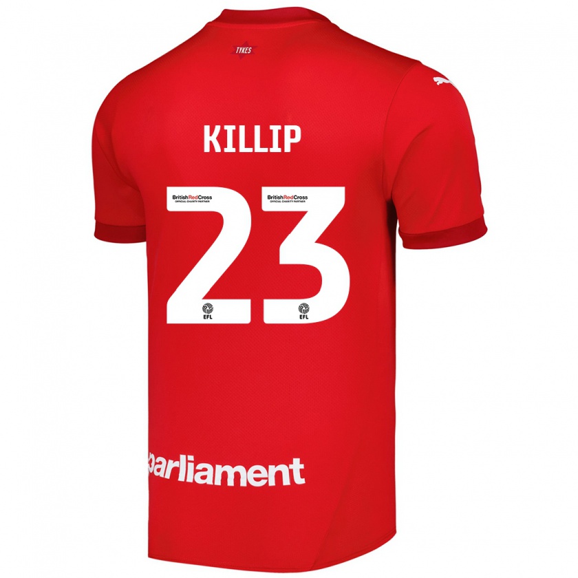 Kandiny Gyermek Ben Killip #23 Piros Hazai Jersey 2024/25 Mez Póló Ing