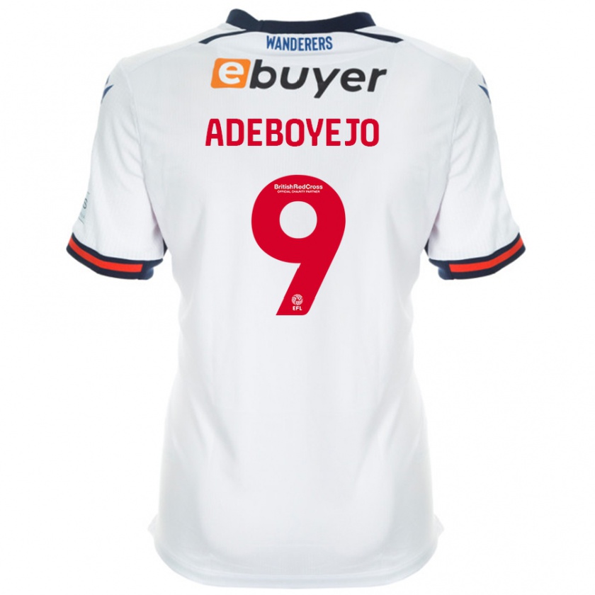 Kandiny Gyermek Victor Adeboyejo #9 Fehér Hazai Jersey 2024/25 Mez Póló Ing