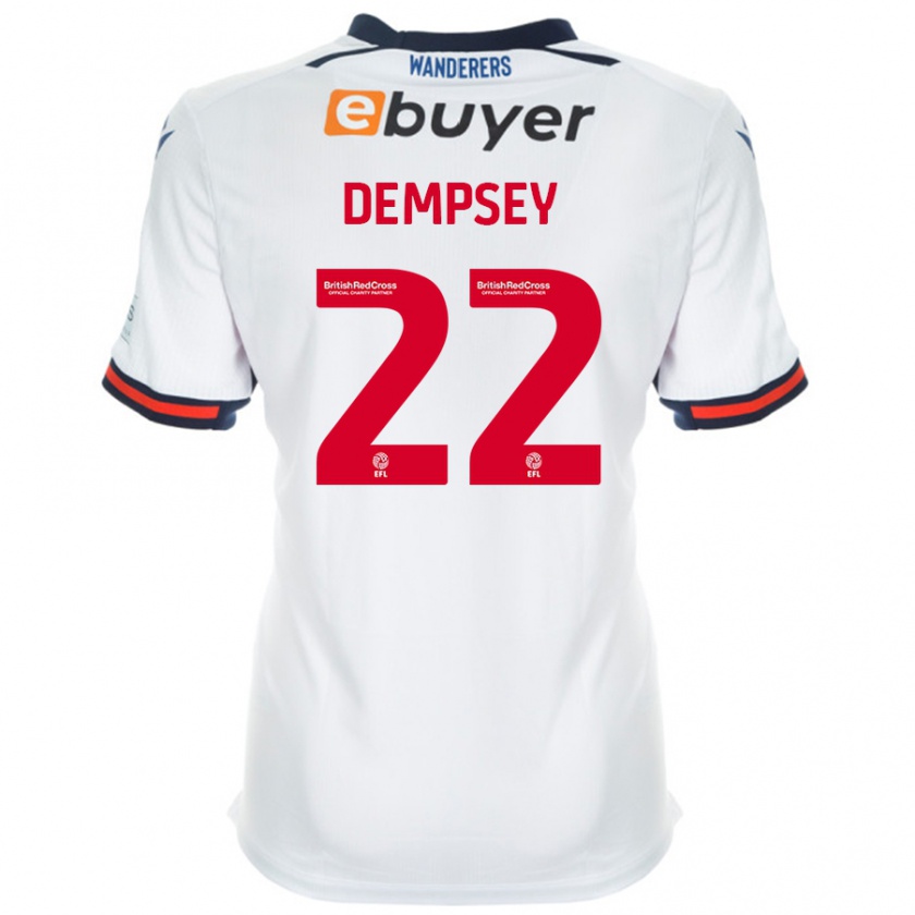 Kandiny Gyermek Kyle Dempsey #22 Fehér Hazai Jersey 2024/25 Mez Póló Ing