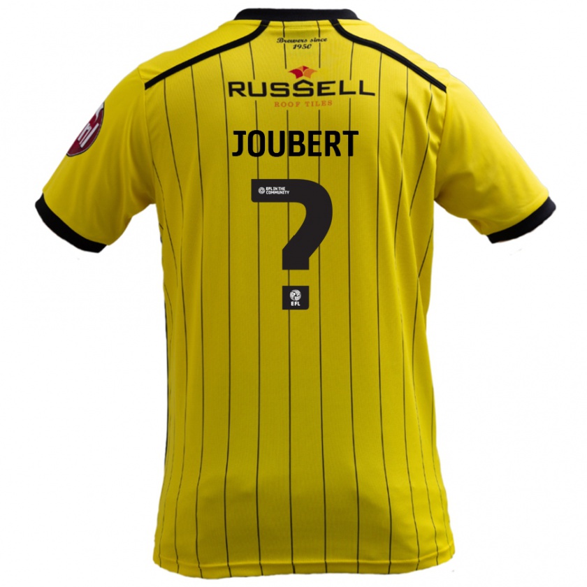 Kandiny Gyermek Lucas Joubert #0 Sárga Hazai Jersey 2024/25 Mez Póló Ing