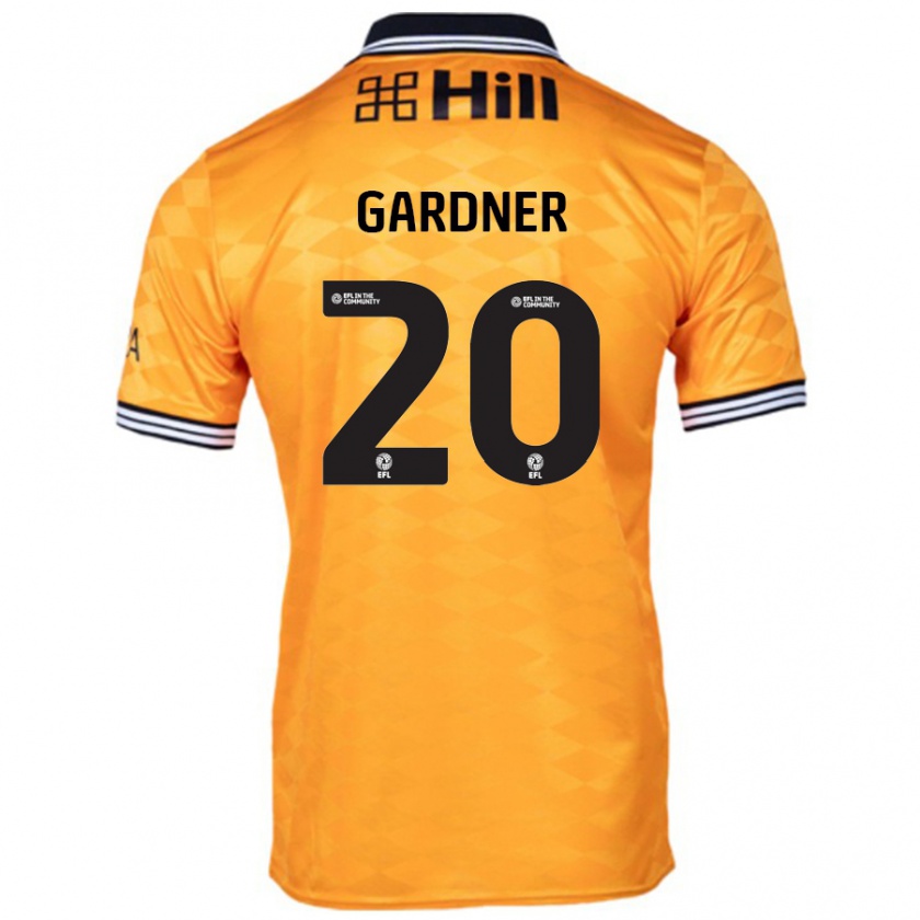 Kandiny Gyermek Gary Gardner #20 Narancs Hazai Jersey 2024/25 Mez Póló Ing