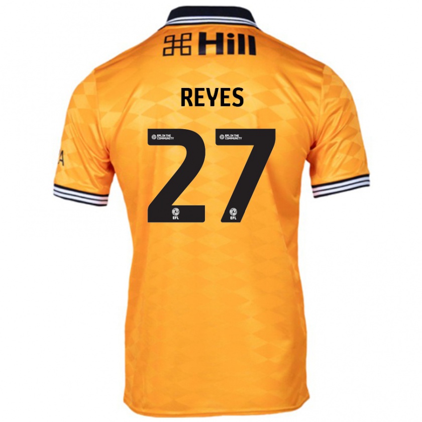 Kandiny Gyermek Vicente Reyes #27 Narancs Hazai Jersey 2024/25 Mez Póló Ing