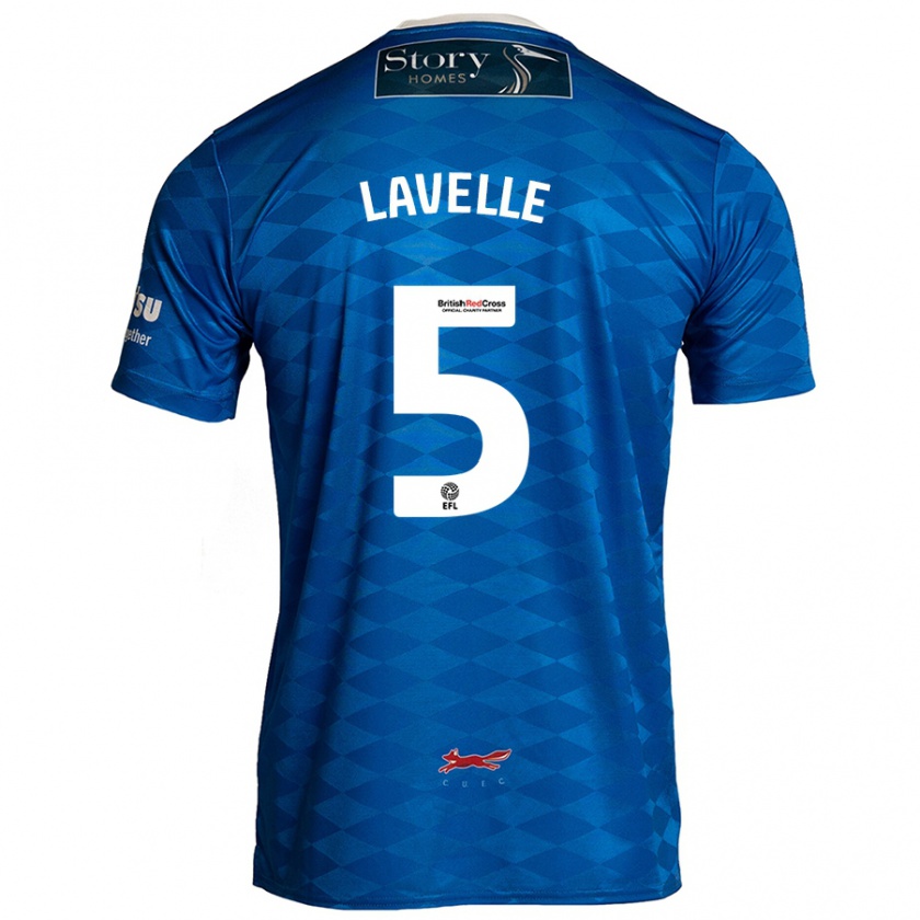 Kandiny Gyermek Sam Lavelle #5 Kék Hazai Jersey 2024/25 Mez Póló Ing